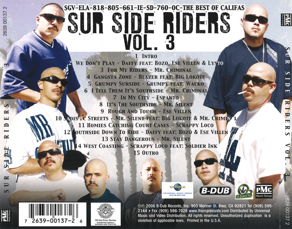 Sur Side Riders Vol. 3 Chicano Rap